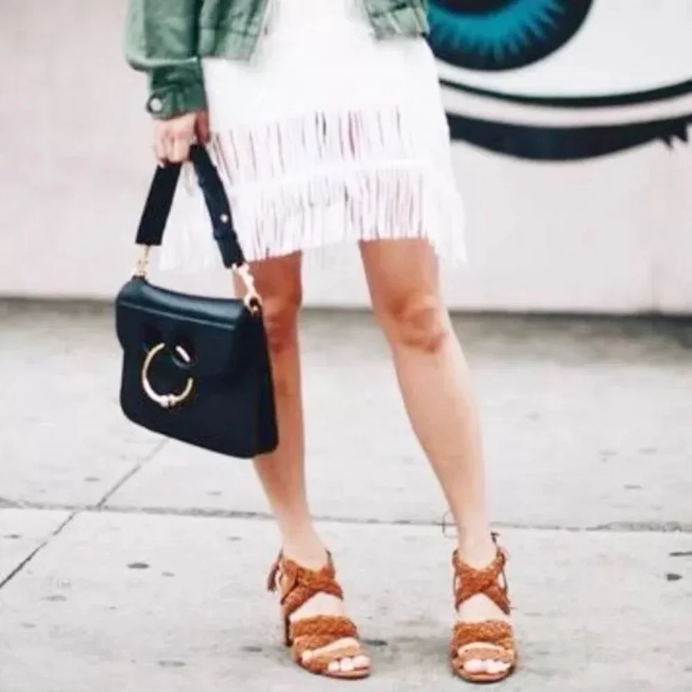 BCBGeneration Taupe Ladina Braided Heels 8.5 💗 - Picture 3 of 8